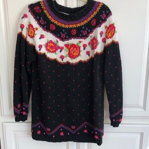 Vintage Valerie Stevens fair isle sweater